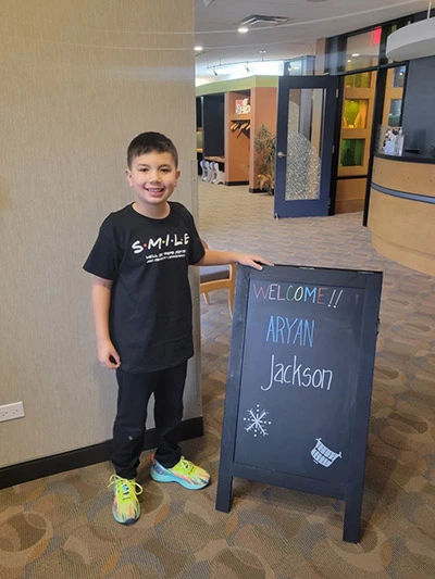 pediatric patient receiving interceptive orthodontics at ABC Dentistry